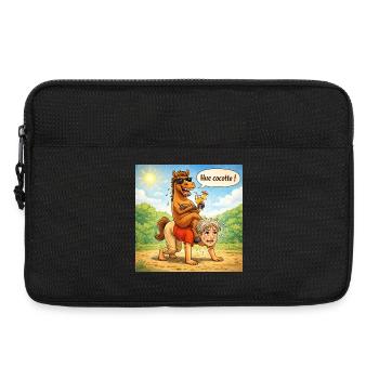 Reversal of horse - male roles - Laptop bag 13" - black - Front