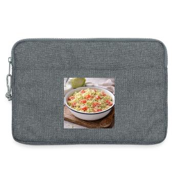 Cremiger Kohl-Tomaten-Salat - Laptoptasche 13" - Grau meliert - Vorne