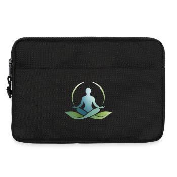 Nature Yoga Symbol – Balance and Calm - Laptop bag 13" - black - Front