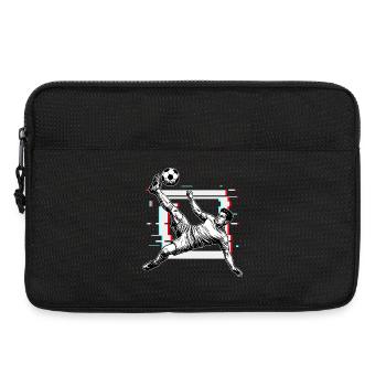 Tir de football Coup de pied de pied par-dessus Coup de pied latéral - Sacoche pour ordinateur portable 13 pouces - noir - Devant