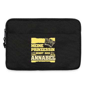 Geschenk für Annabel - Laptoptasche 13" - Schwarz - Vorne