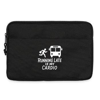 Running Late is My Cardio - Adult Life Humour - Laptop bag 13" - black - Front