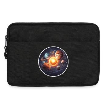 Astronomie Graphique Orbite des planètes du système solaire dans l’espace - Sacoche pour ordinateur portable 13 pouces - noir - Devant
