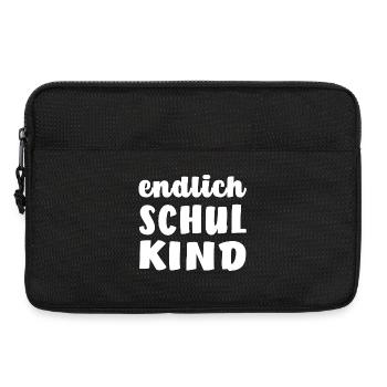 Endlich Schulkind - Laptoptasche 13" - Schwarz - Vorne