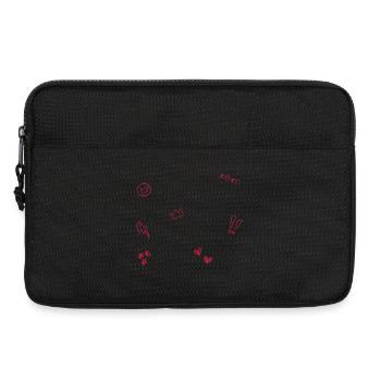 Heart Crown Doodle Pop Art - Laptop bag 13" - black - Front