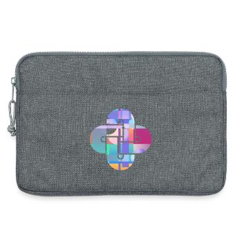 Croix de Nuage en Mosaïque - Sacoche pour ordinateur portable 13 pouces - gris chiné - Devant