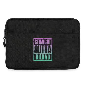 Straight outta Bilbao - Laptoptasche 13" - Schwarz - Vorne