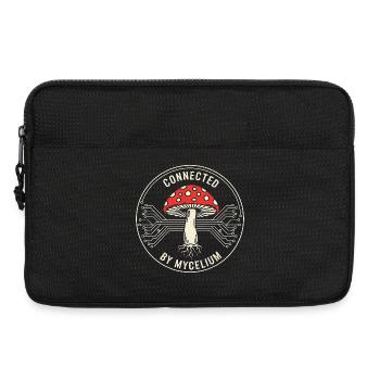 Mycelium Toadstool Network Biology Technology Nature - Laptop bag 13" - black - Front