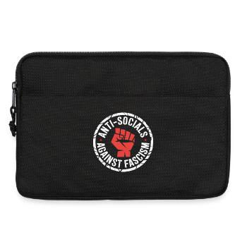 Antisoziale Antifa - Antifa Logo - Sacoche pour ordinateur portable 13 pouces - noir - Devant