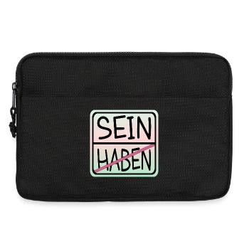 MINDFULNESS BE - Laptop bag 13" - black - Front