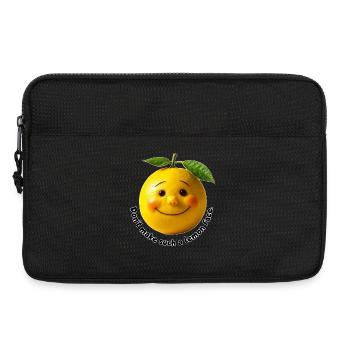 Citron au doux sourire - Sacoche pour ordinateur portable 13 pouces - noir - Devant