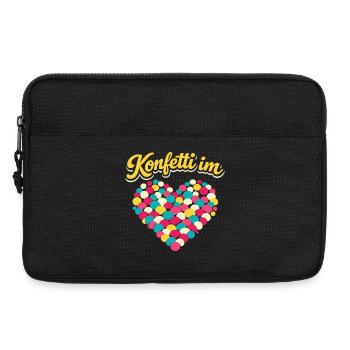 karneval konfetti im herzen - Laptoptasche 13" - Schwarz - Vorne