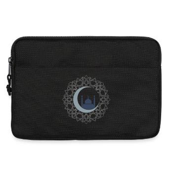 Art Islamique Mosquée Croissant Lune Élégant - Sacoche pour ordinateur portable 13 pouces - noir - Devant