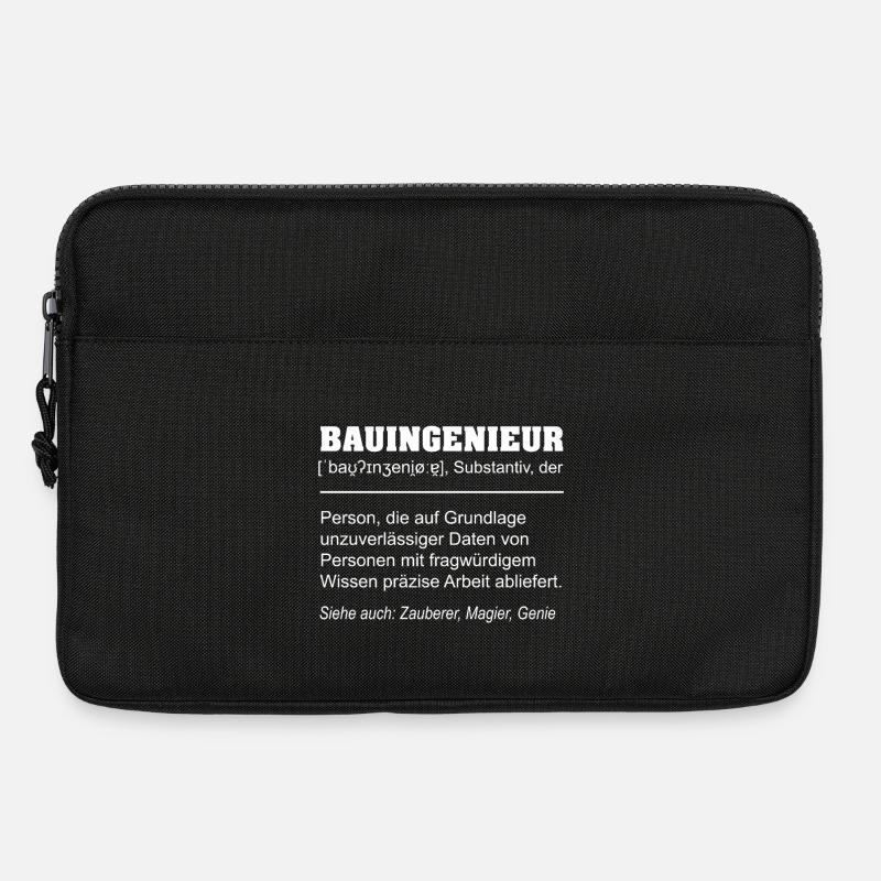 Bauingenieur Definition Lustig  - Laptoptasche 13" - Schwarz