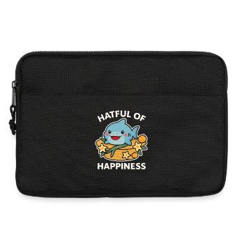 Süßer Hai im Glückskorb - Laptoptasche 13" - Schwarz - Vorne