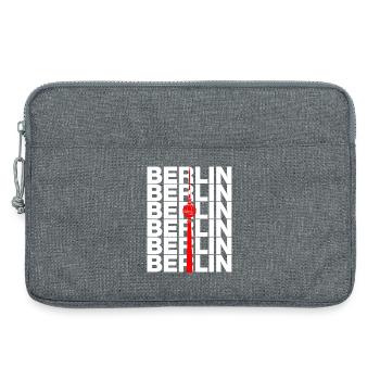 TOUR DE TÉLÉVISION DE BERLIN, ALEX POINT DE REPÈRE DIT EST BERLIN - Sacoche pour ordinateur portable 13 pouces - gris chiné - Devant