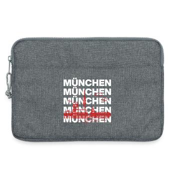 MÜNCHEN SKYLINE STACK – MIA SAN MUNICH - Laptoptasche 13" - Grau meliert - Vorne
