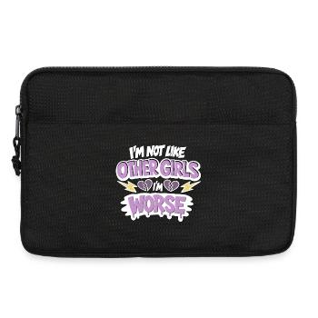 Not like other girls – Worse - Laptop bag 13" - black - Front
