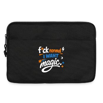 Magic instead of normality: Courageously colourful - Laptop bag 13" - black - Front