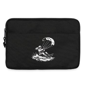 WINTER KITE SURFING - Laptop bag 13" - black - Front