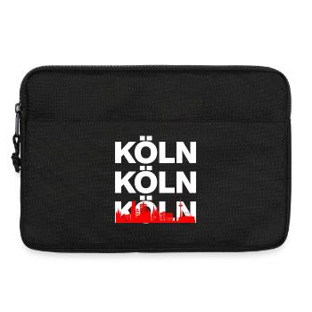 KÖLN SKYLINE – DOMSTADT PRIDE! KÖLLE MING HÄTZ - Laptoptasche 13" - Schwarz - Vorne