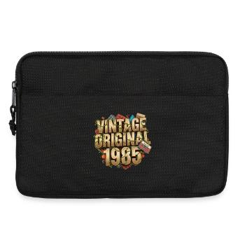 Vintage Original 1985 Retro - Laptoptasche 13" - Schwarz - Vorne