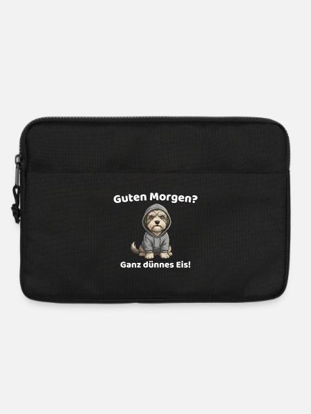 Guten Morgen Ganz Dünnes Eis Hund - Laptoptasche 13" - Schwarz