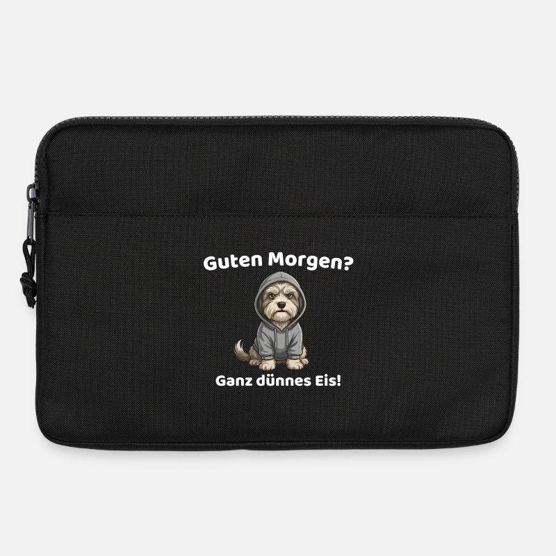 Guten Morgen Ganz Dünnes Eis Hund - Laptoptasche 13" - Schwarz