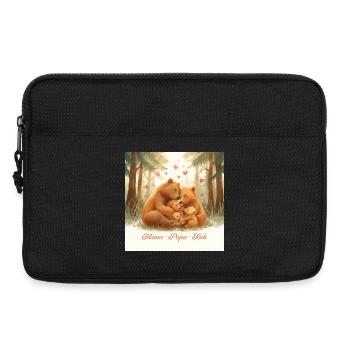 Bear Family: Tender Love of the Forest - Laptop bag 13" - black - Front