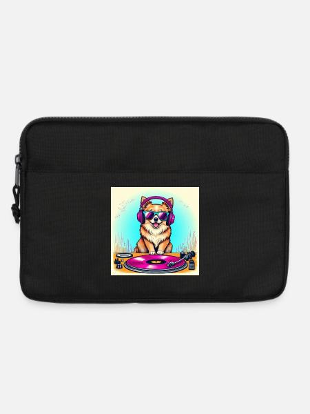 DJ Dog - Laptoptasche 13" - Schwarz