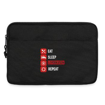Eat Sleep Leverkusen Repeat - Football Fan Design - Laptop bag 13" - black - Front