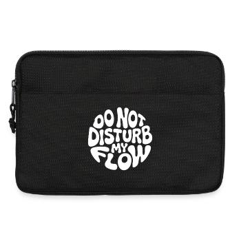 do not disturb my flow white branded - Laptop bag 13" - black - Front