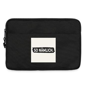 C’EST COMME ÇA. – Affiche avec design statement - Sacoche pour ordinateur portable 13 pouces - noir - Devant
