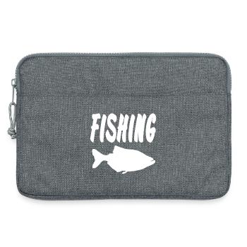 Pêche - Sacoche pour ordinateur portable 13 pouces - gris chiné - Devant