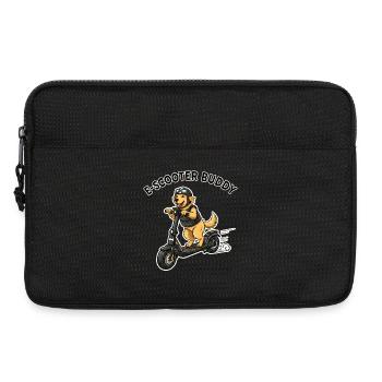 EScooter Buddy Hund Illustration - Laptoptasche 13" - Schwarz - Vorne