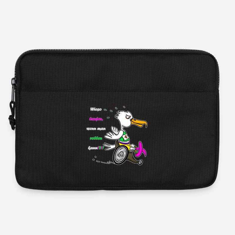Marathon Möwe – Rennrolli Edition - Laptoptasche 13" - Schwarz