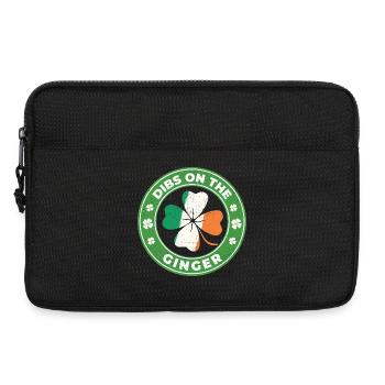 Dibs On The Ginger St Patrick’s Irish - Laptop bag 13" - black - Front