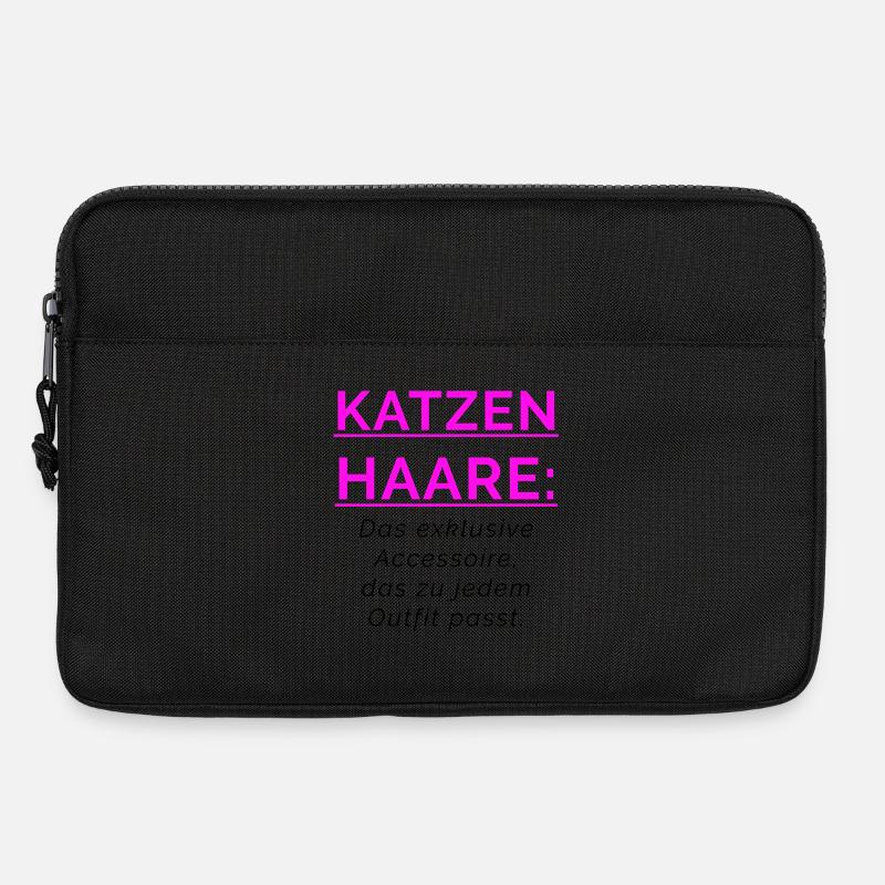 KATZENHAARE - Accessoire das zu jedem Outfit passt - Laptoptasche 13" - Schwarz