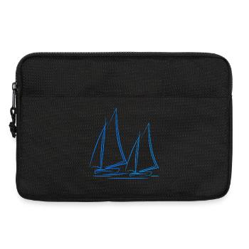 Segeln Segelboot Boot - Laptoptasche 13" - Schwarz - Vorne