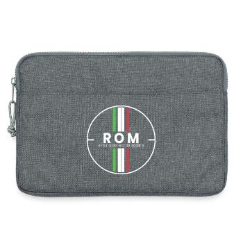 Rom Koordinaten - Laptoptasche 13" - Grau meliert - Vorne