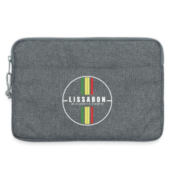 Lisbon Coordinates - Laptop bag 13" - heather grey - Front