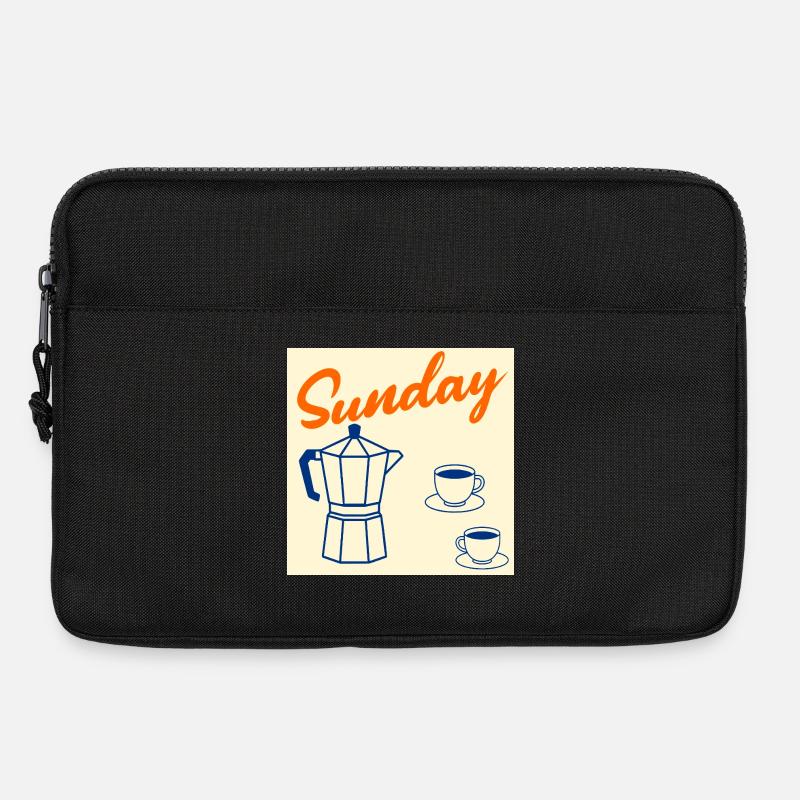 Sonntagskaffee-Paar - Laptoptasche 13" - Schwarz