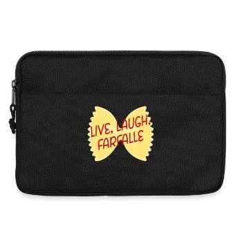 Farfalle Pasta Food - Laptoptasche 13" - Schwarz - Vorne