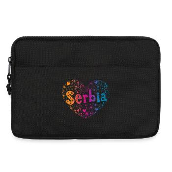 Serbie - Sacoche pour ordinateur portable 13 pouces - noir - Devant
