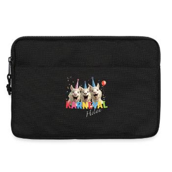 Karneval Schaf Helau - Laptoptasche 13" - Schwarz - Vorne