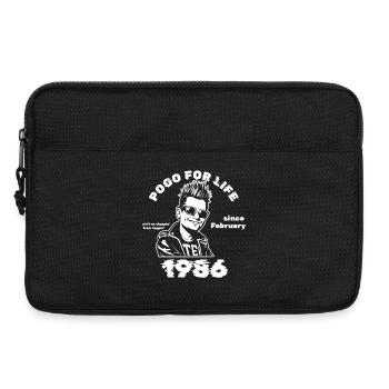 40. Anniversaire Pogo à vie depuis 02/1986 - Sacoche pour ordinateur portable 13 pouces - noir - Devant