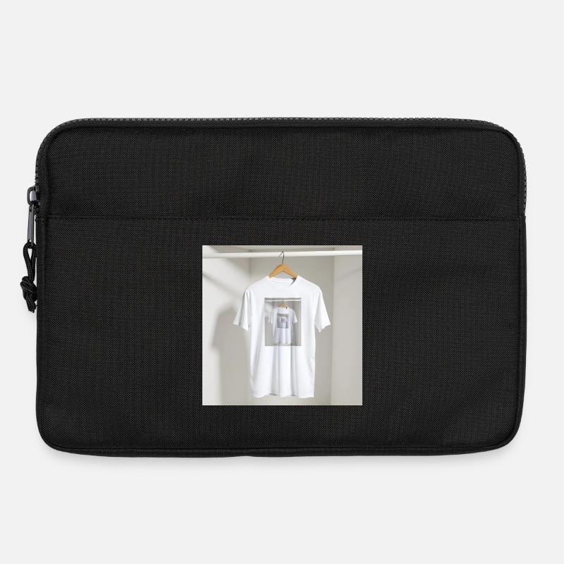 Gerahmtes Spiegel-T-Shirt - Laptoptasche 13" - Schwarz