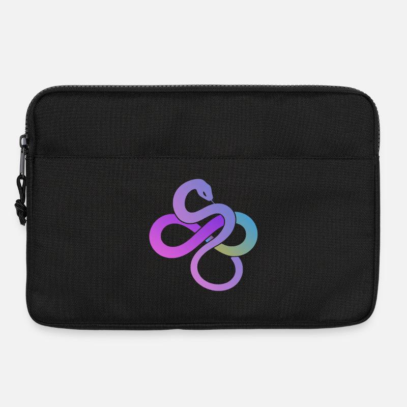 Bunte Unendlichkeitsschleife - Laptoptasche 13" - Schwarz