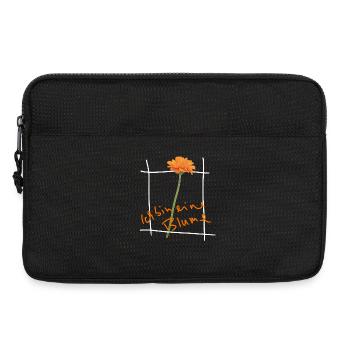 Orange Flower in Grid Frame Valentine's Day - Laptop bag 13" - black - Front