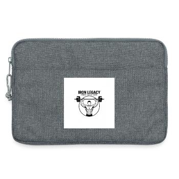 IRON_LEGACY GYM - Laptop bag 13" - heather grey - Front